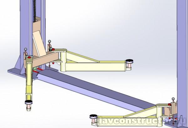 Разработка проекта подъемника для подъема колес легковых автомобилей